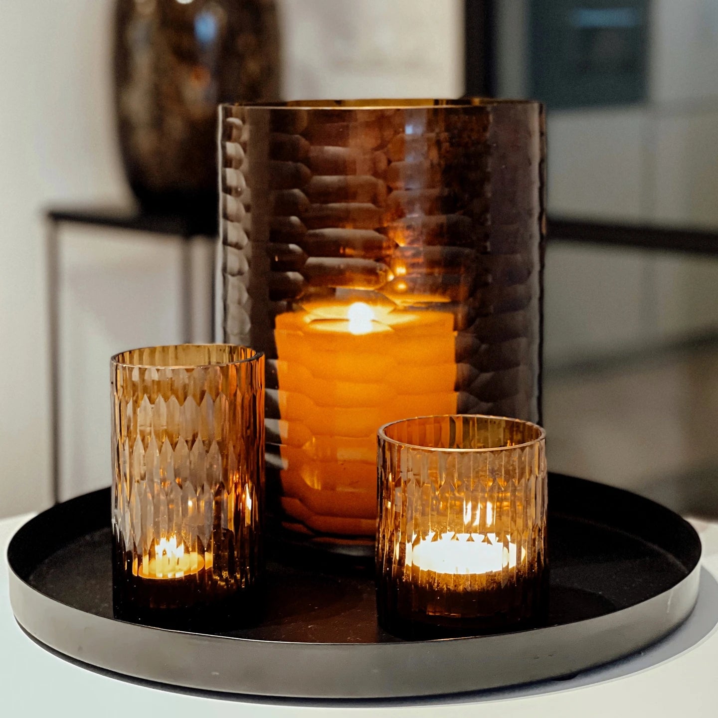 Theelichthouder Amber S